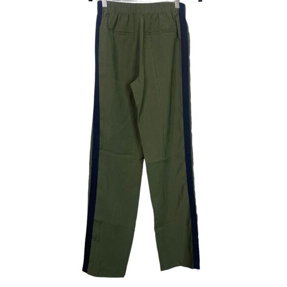 ZARA Trafaluc Relaxed Side Strip Leg Trouser Pants Ankle Zip Up XS Olive Green - Picture 16 of 16